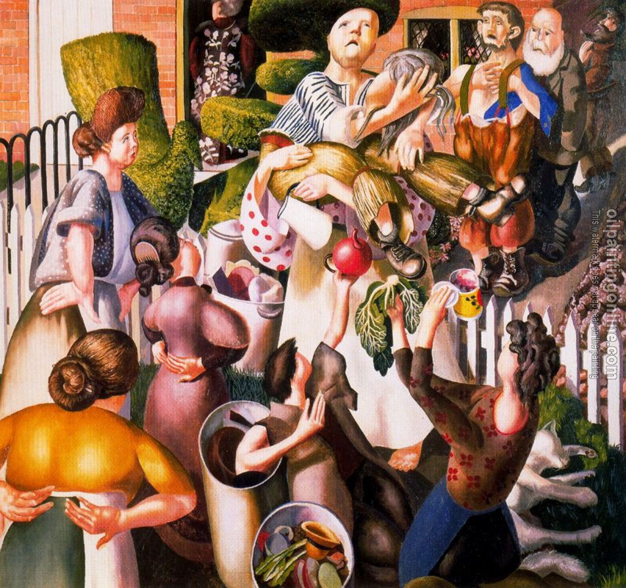 Stanley Spencer - The Dustman or the Lovers